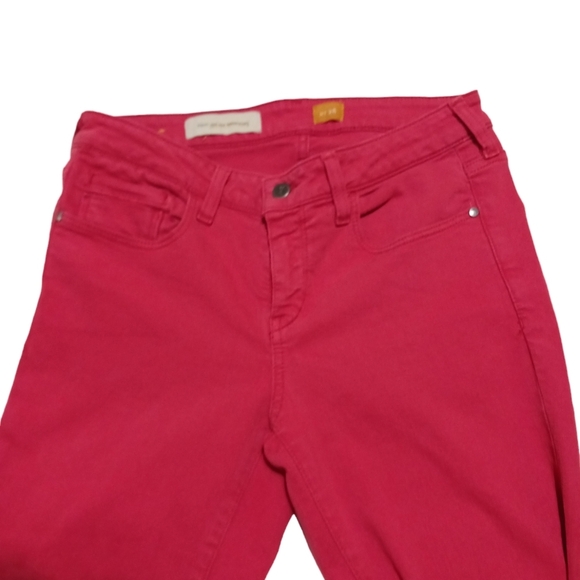 Anthropologie Pilcro And The Letterpress Red Mid Rise Skinny Jeans Sz 28 - Picture 3 of 8